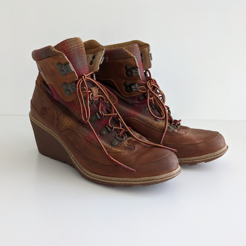 Rustic Country Wedges - Pendleton X Timberland Amston Hiker Wedges - Picture 2 of 14
